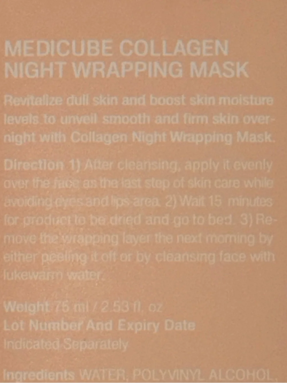 Medicube Collagen Night Wrapping Mask - AMAZING PRODUCT 10/10